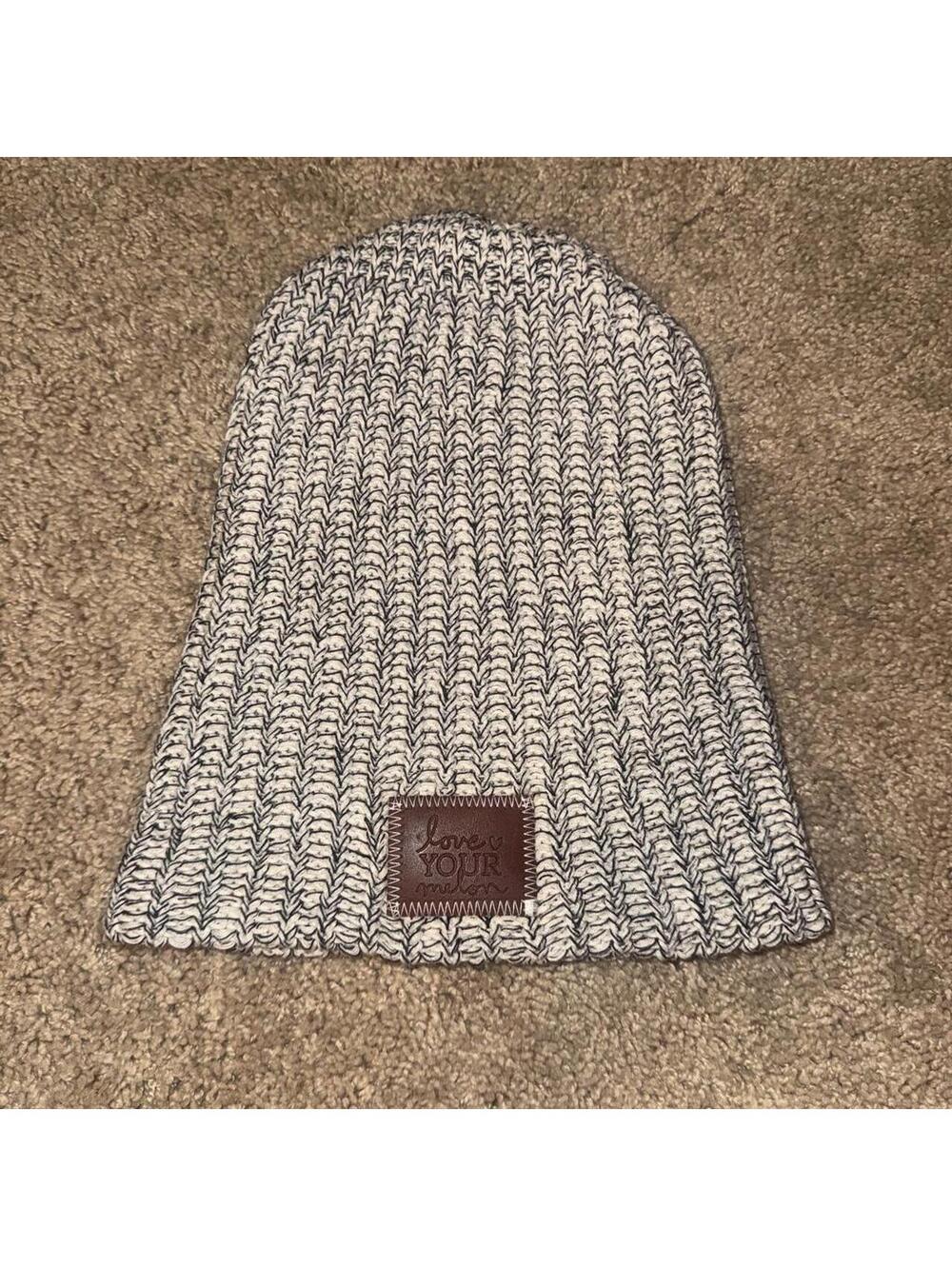 Love Your Melon USA Made Knit Beanie Hat 100% Cotton
